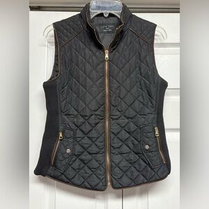 Love Tree Black Quilted Vest size S